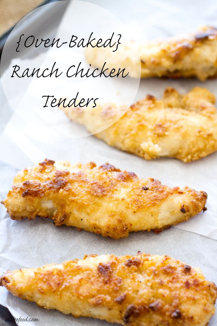 How Long To Cook Chicken Tenders In Oven
 Oven Baked Ranch Chicken Tenders Recipe