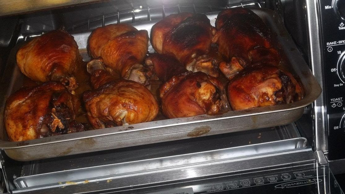 How Long To Cook Chicken Thighs On Stove
 Chicken Legs Cooked In The Toaster Oven How