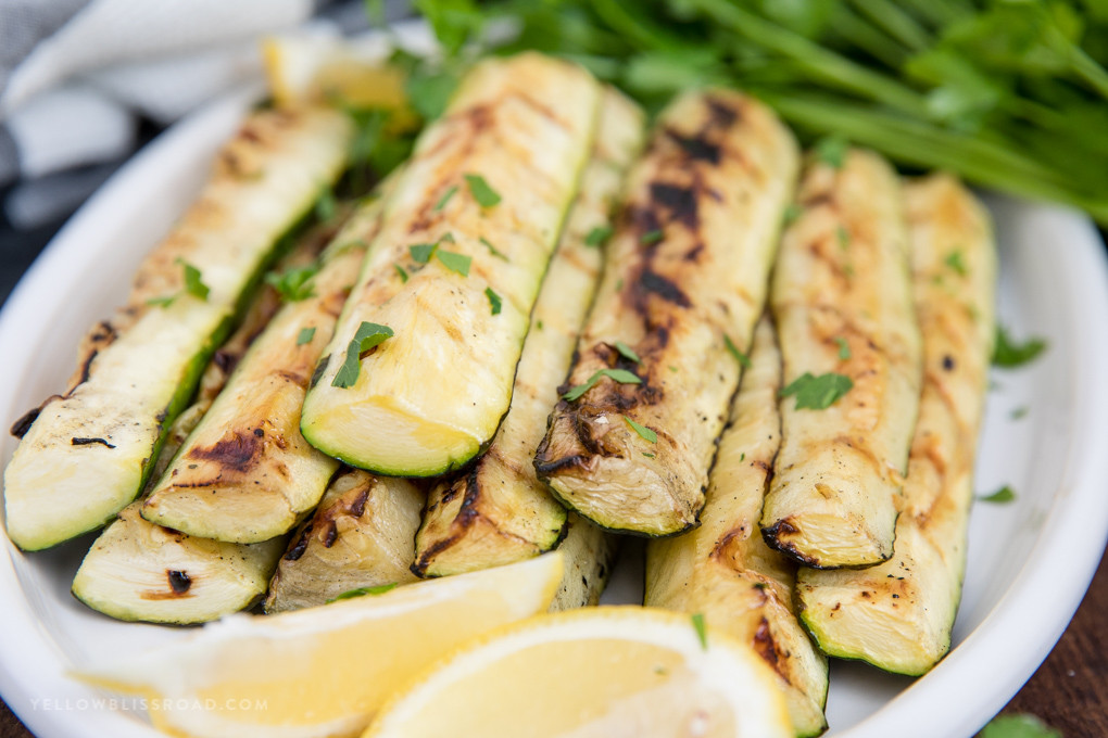 How Long To Grill Zucchini Grilled Zucchini Recipe with Lemon and Olive Oil