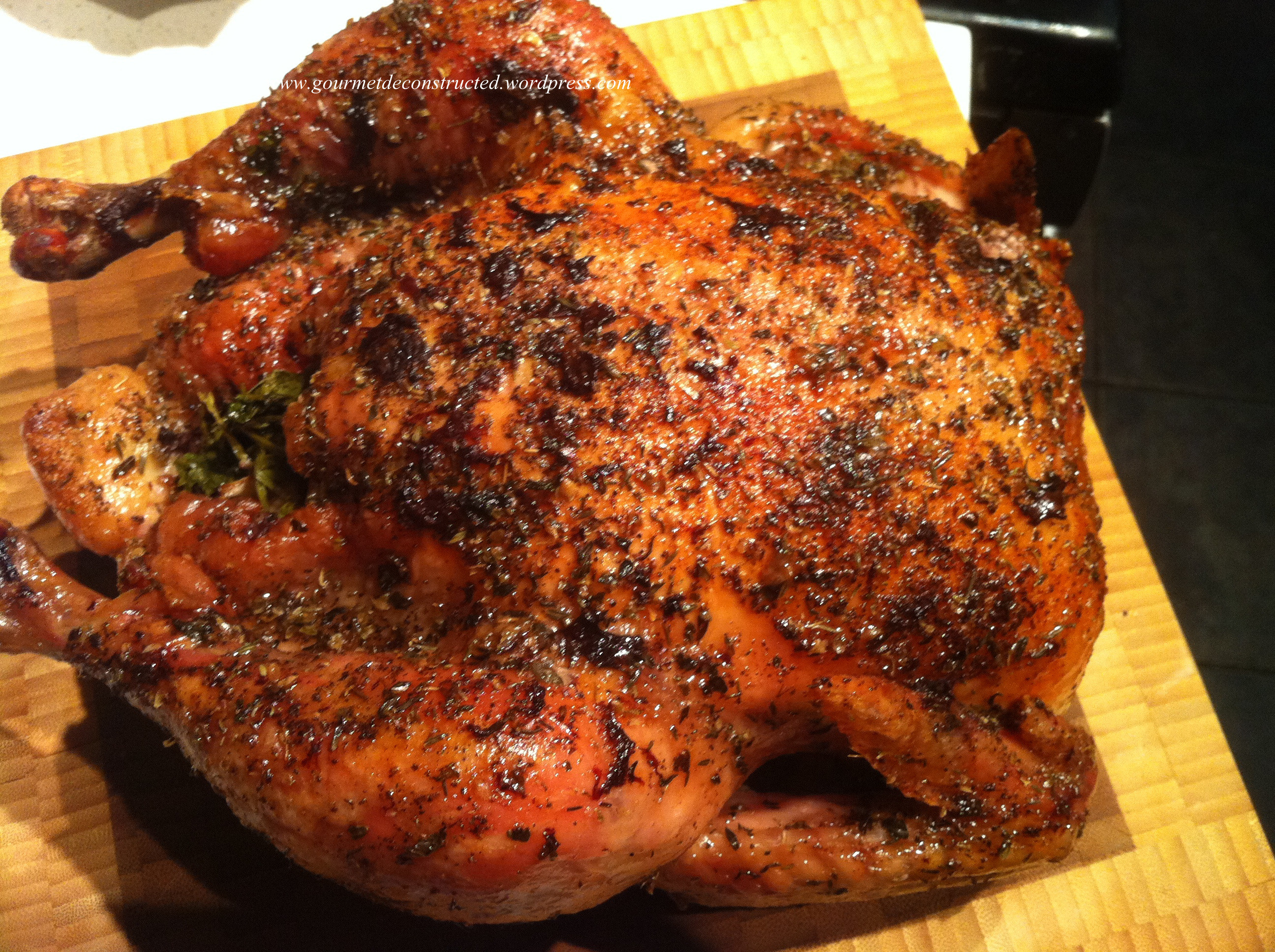 How Long To Roast A Whole Chicken
 Slow Roasted Herb Stuffed Chicken Recipe – Gourmet De