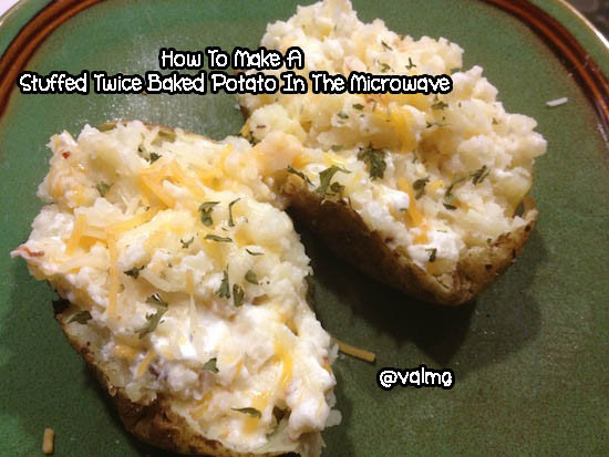 How To Bake A Potato In A Microwave
 My Recipe How To Make A Stuffed Twice Baked Potato In