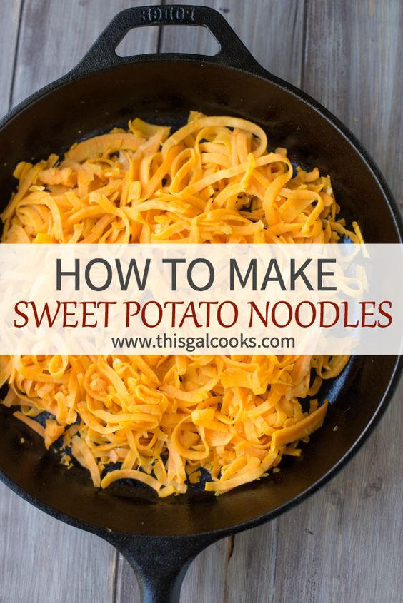 How To Cook A Sweet Potato
 Healthy sweets Sweet potato noodles and Healthy on Pinterest