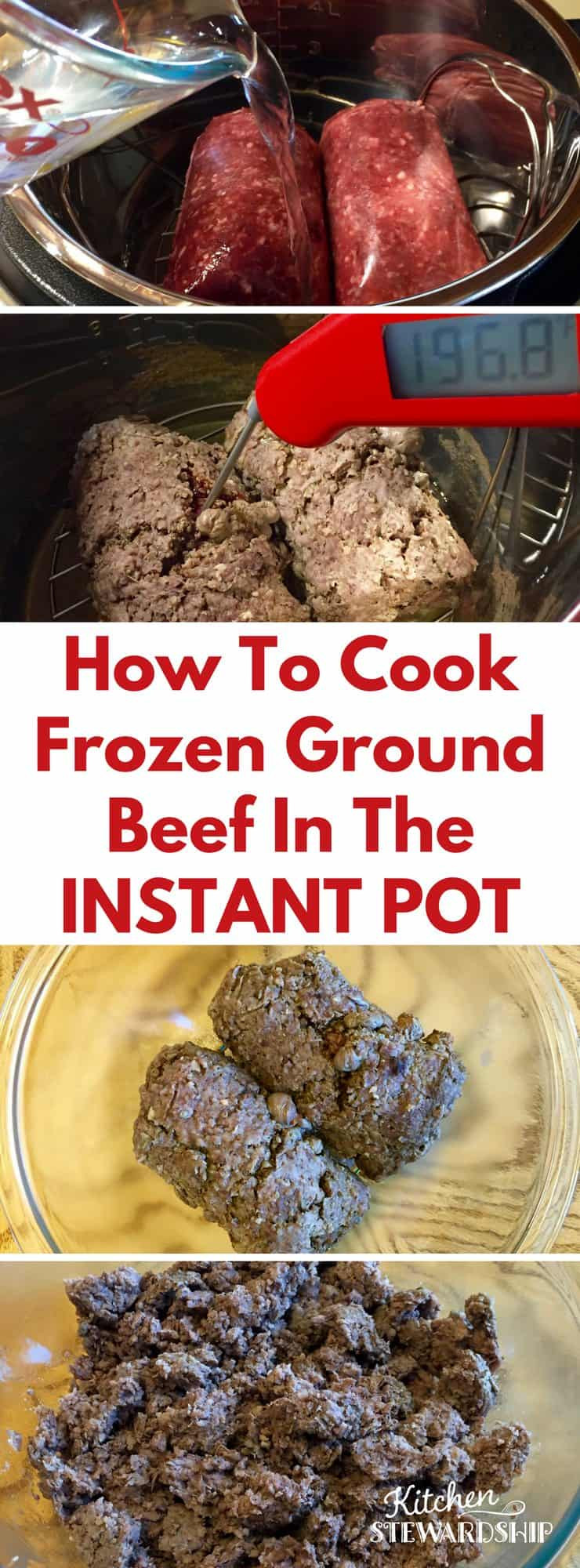 How To Cook Ground Beef
 How to Cook FROZEN Ground Beef in the Instant Pot Pressure