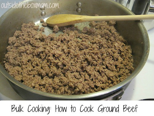 How To Cook Ground Beef
 Bulk Cooking How to Cook Ground Beef Outside the Box