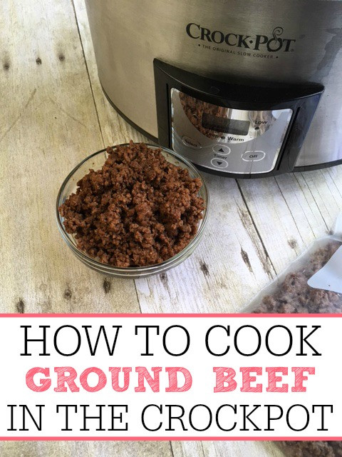 How To Cook Ground Beef
 How To Cook Ground Beef In Crock pot Frugally Blonde