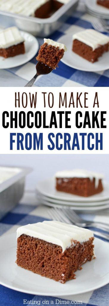 How To Make A Chocolate Cake From Scratch
 Easy Chocolate Cake Recipe How to make a chocolate cake