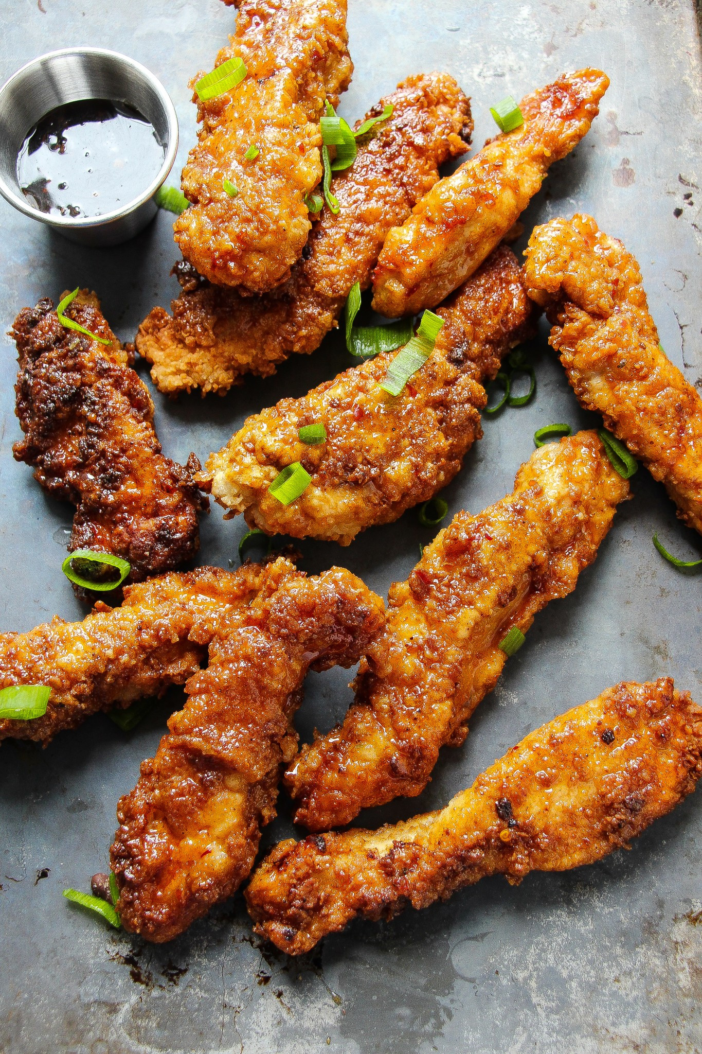 How To Make Chicken Tenders
 Spicy Brown Sugar Glazed Fried Chicken Strips Layers of
