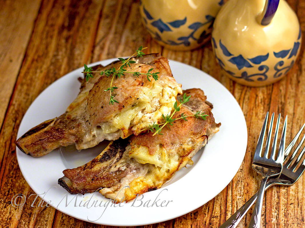 How To Make Stuffed Pork Chops
 Cheese & Potato Stuffed Pork Chops The Midnight Baker