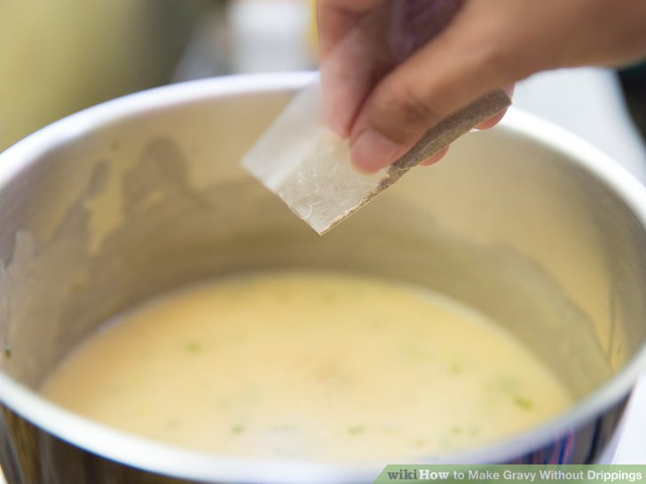 How To Make Turkey Gravy From Drippings
 3 Ways to Make Gravy Without Drippings wikiHow