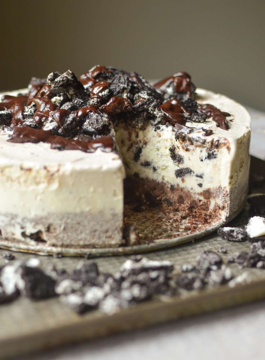 Ice Cream Cake Recipes
 Frozen Chocolate Oreo Ice Cream Cake