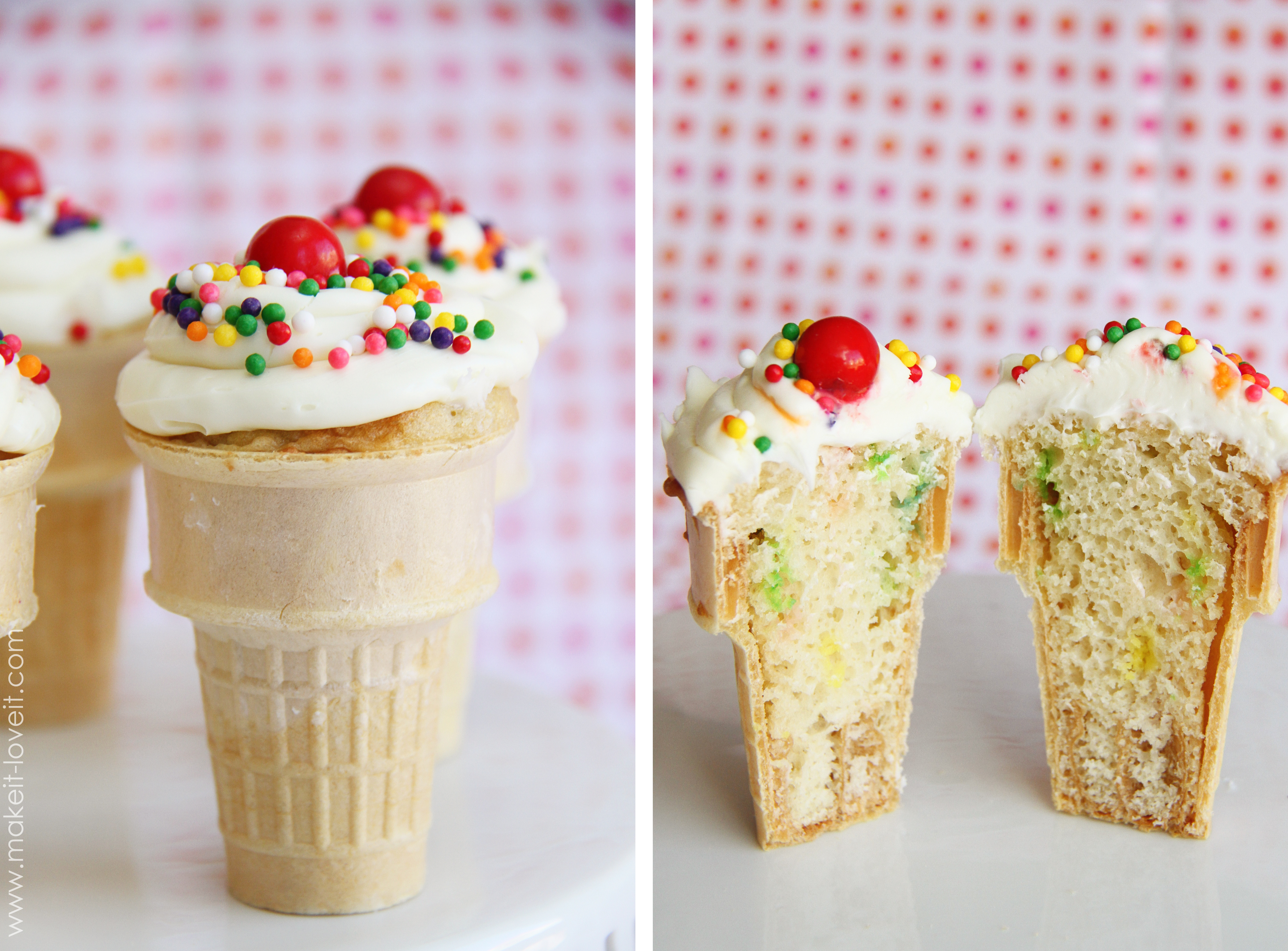 Ice Cream Cone Cupcakes
 Ice Cream Cone Cupcakes Yum