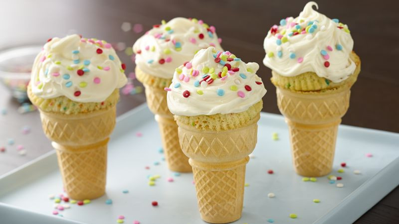 Ice Cream Cone Cupcakes
 Ice Cream Cone Cakes Recipe BettyCrocker