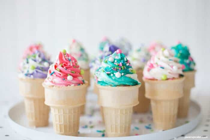 Ice Cream Cone Cupcakes
 Ice Cream Cone Cupcakes JavaCupcake