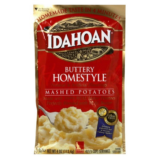 Idahoan Instant Mashed Potatoes
 Idahoan Buttery Homestyle Mashed Potatoes 4 oz Tar