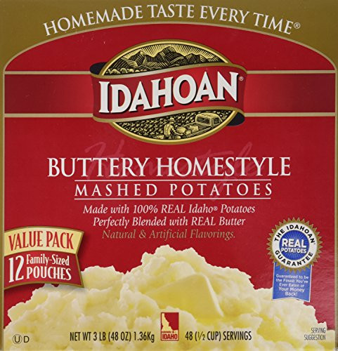 Idahoan Instant Mashed Potatoes
 Idahoan Idahoan Buttery homestyle flavored mashed