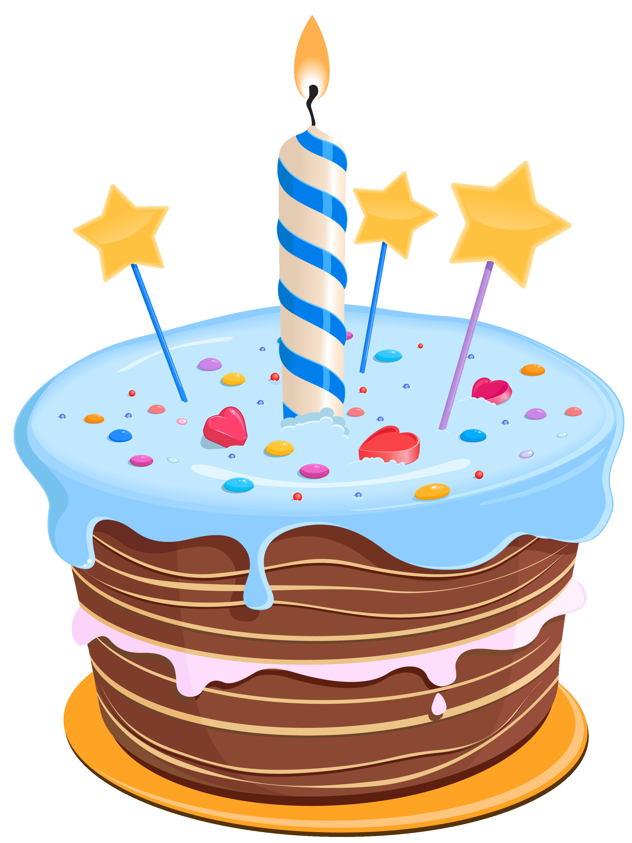 Image Birthday Cake
 Birthday Cake with Stars PNG Clipart