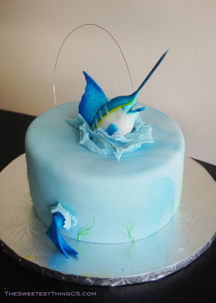 Image Birthday Cake
 Marling Fishing Birthday Cake CakeCentral