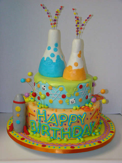 Image Birthday Cake
 Mad Science Cake