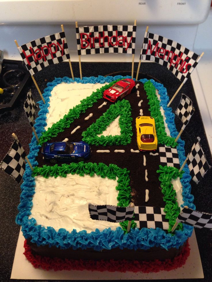 Image Birthday Cake
 45 Race car coloring pages and crafts cakes for kids