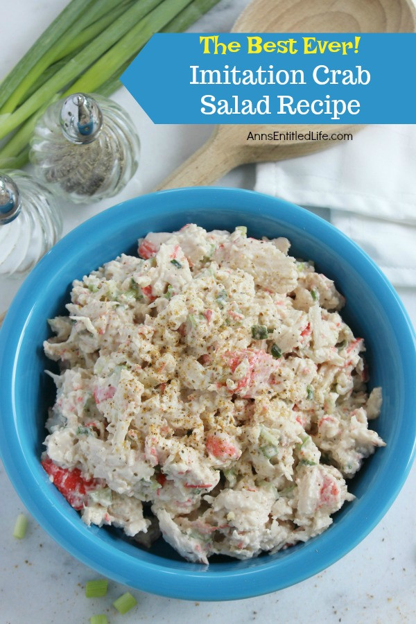 Imitation Crab Meat Dinner Recipes
 Imitation Crab Salad Recipe