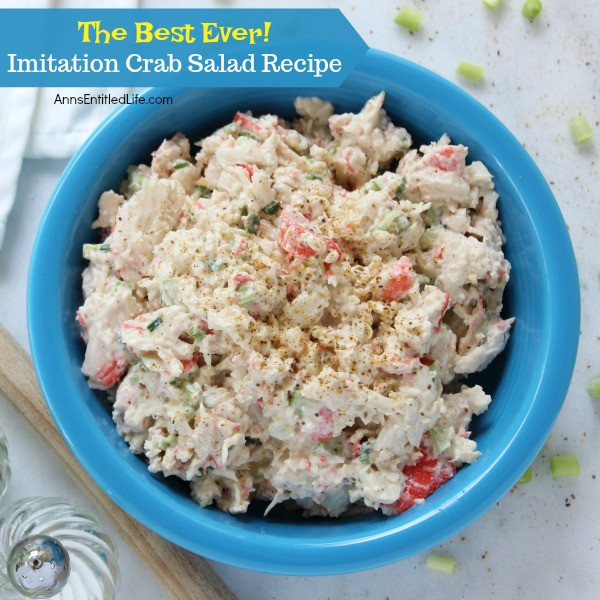 Imitation Crab Meat Dinner Recipes
 Imitation Crab Salad Recipe