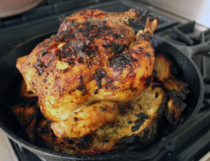 Ina Garten Roasted Chicken
 Roast Chicken with Bread & Arugula Salad from Make It