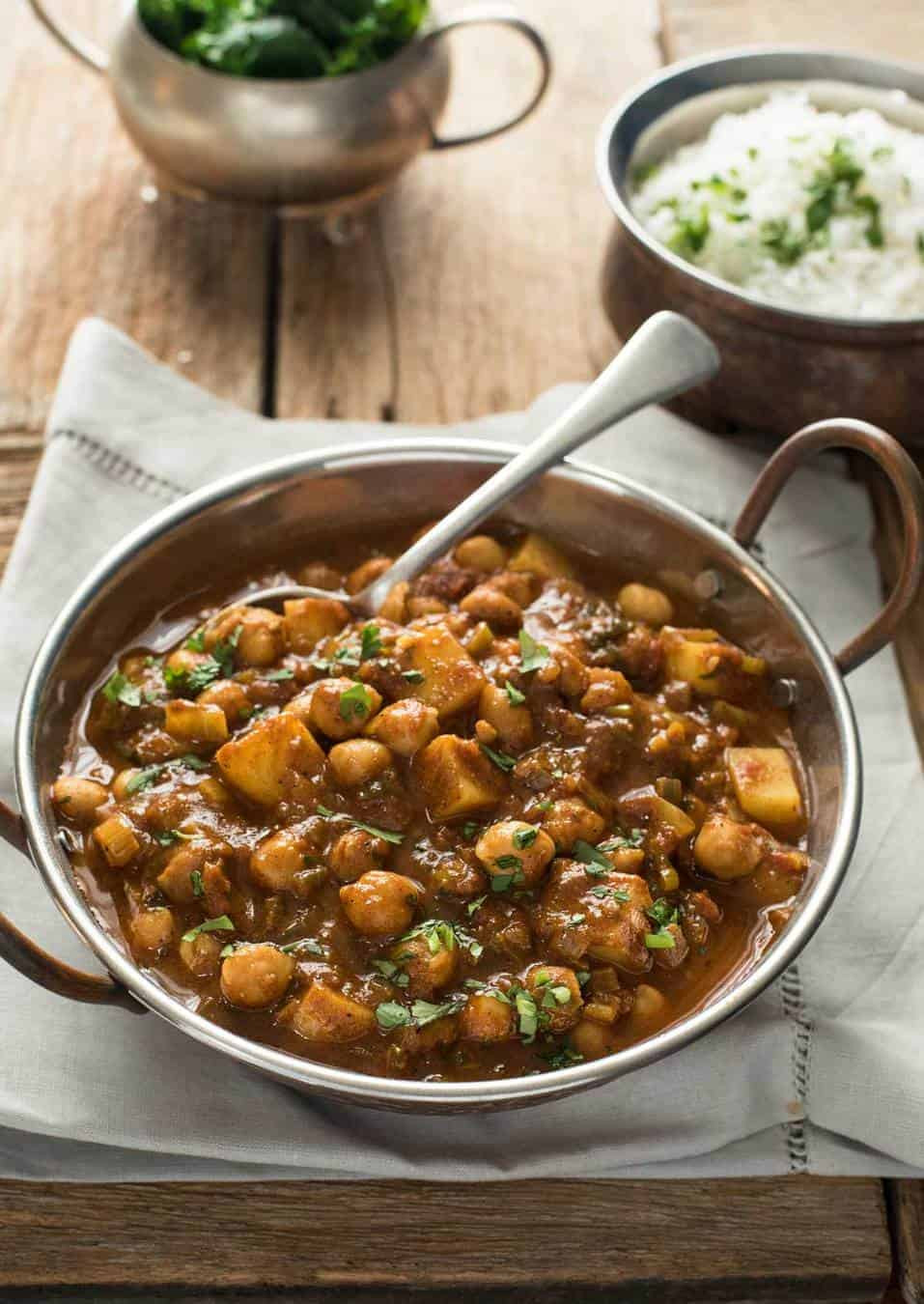 Indian Chickpea Recipes
 Easy Chickpea & Potato Curry Chana Aloo Curry
