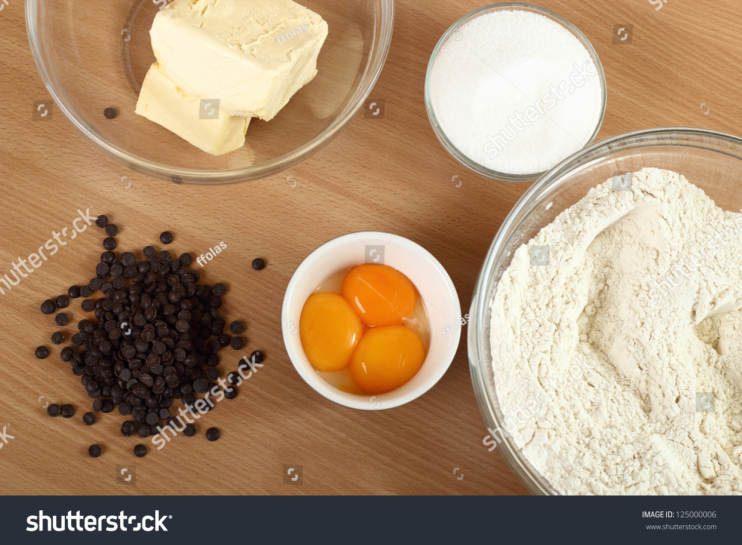 Ingredients For Chocolate Chip Cookies
 Making Chocolate Chip Cookies Series Ingre nts For