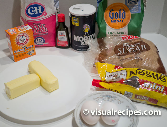 Ingredients For Chocolate Chip Cookies
 Chocolate Chip Cookies Recipe Visual Recipes