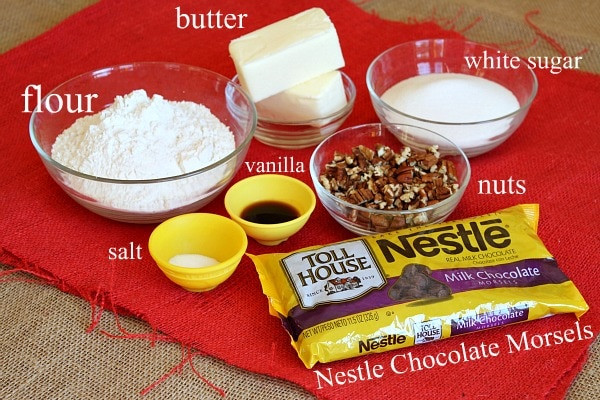 Ingredients For Chocolate Chip Cookies
 Chocolate Chip Cookie Brittle