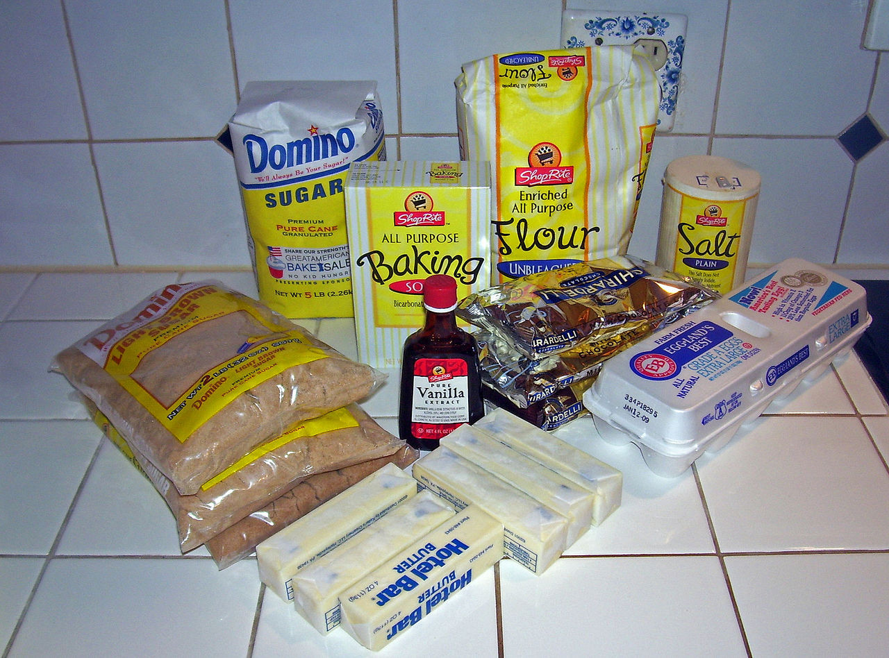 Ingredients For Chocolate Chip Cookies
 File Chocolate chip cookie ingre nts Wikimedia mons