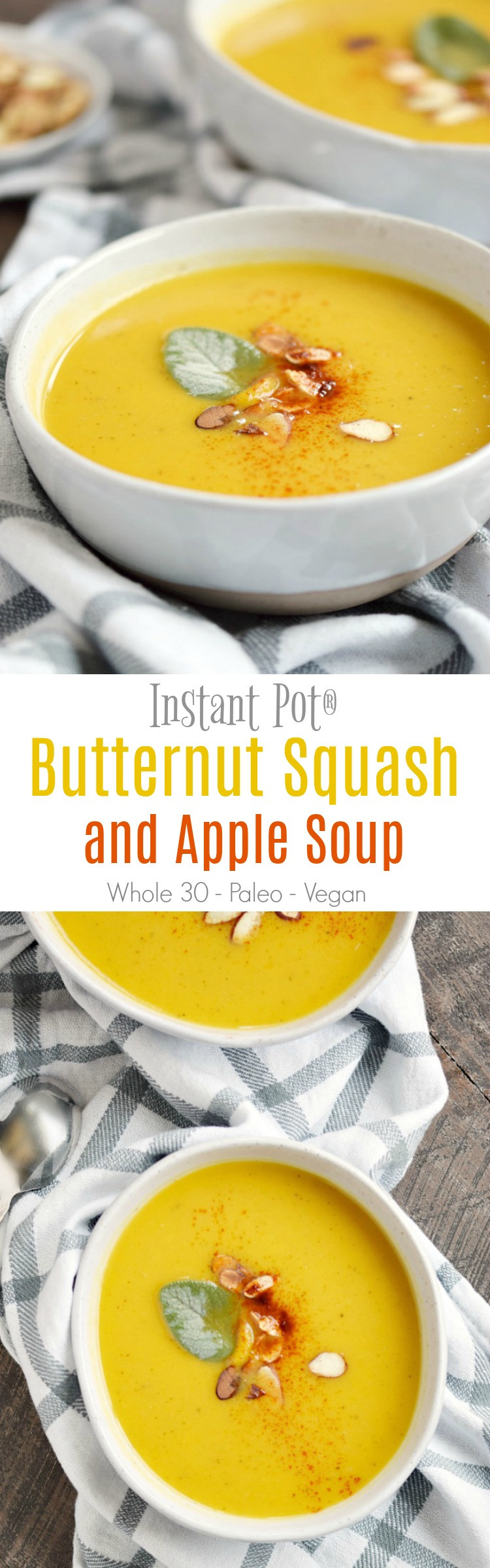 Instant Pot Butternut Squash Soup
 Instant Pot Butternut Squash and Apple Soup Cooking With