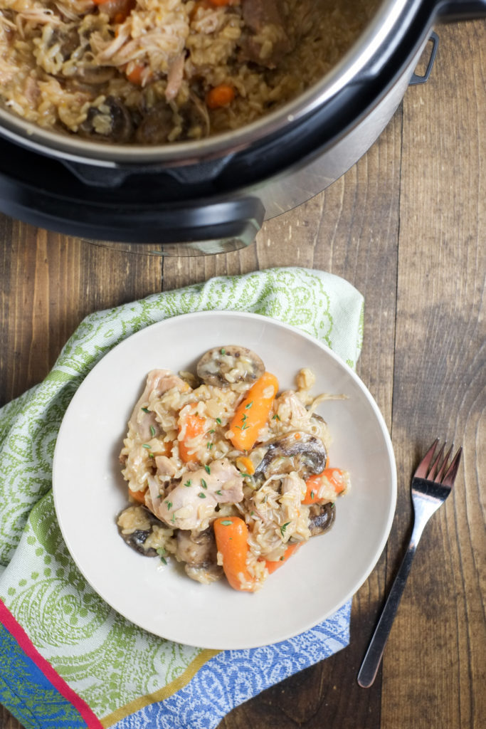 Instant Pot Chicken And Brown Rice
 All in one Instant Pot Chicken and Brown Rice