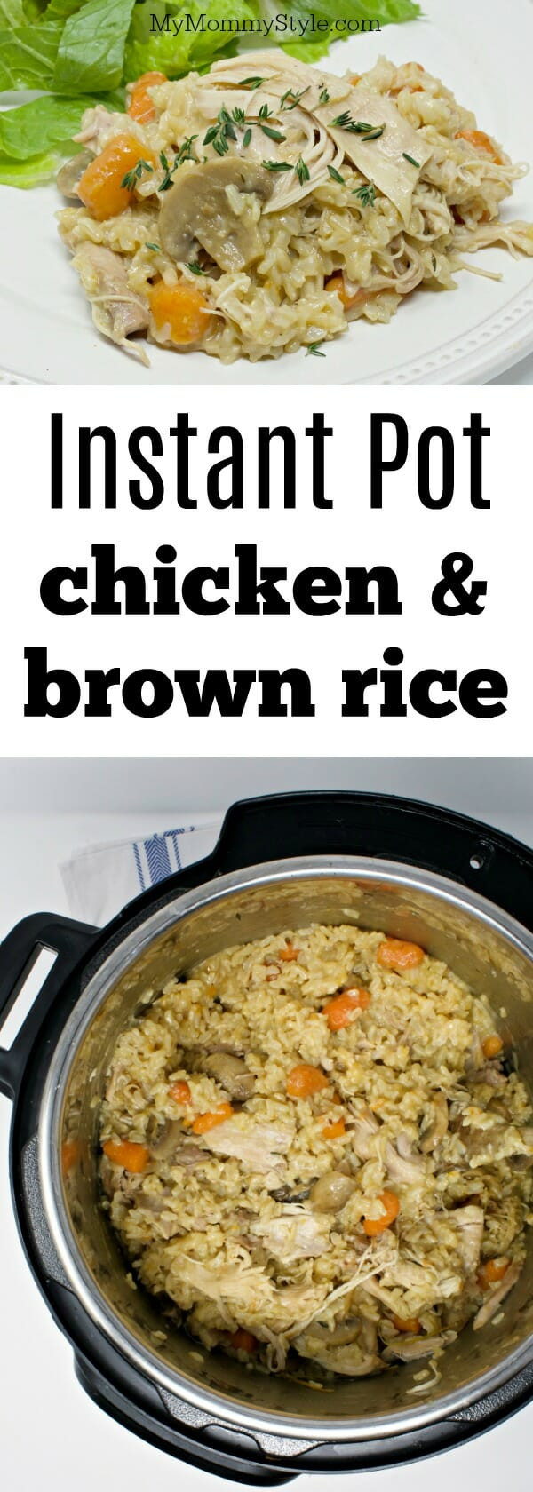 Instant Pot Chicken And Brown Rice
 Instant pot chicken and rice My Mommy Style