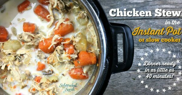 Instant Pot Chicken Stew
 Chicken Stew in 40 Minutes in the Instant Pot