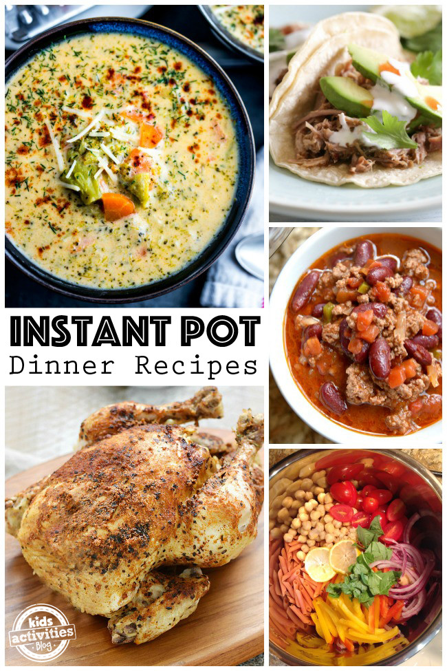 Instant Pot Dinner Recipes
 INSTANT POT RECIPES Kids Activities