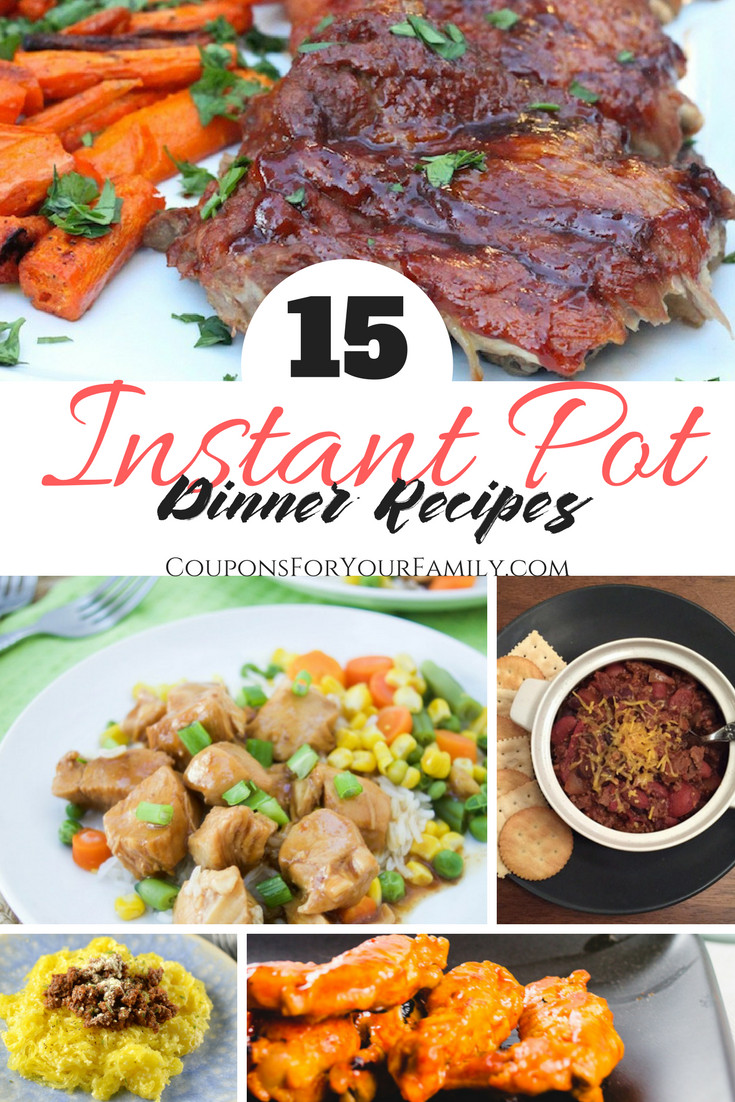 Instant Pot Dinner Recipes
 15 Easy Instant Pot Recipes for Dinner