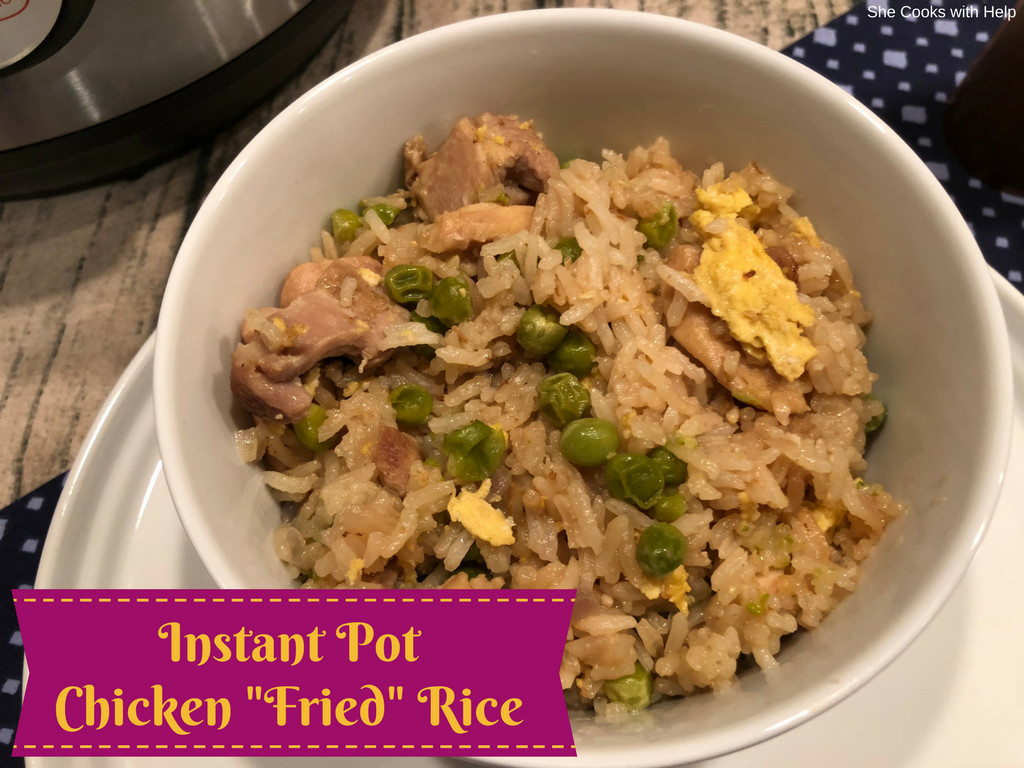 Instant Pot Fried Rice
 Chicken "Fried" Rice Instant Pot Recipe She Cooks With