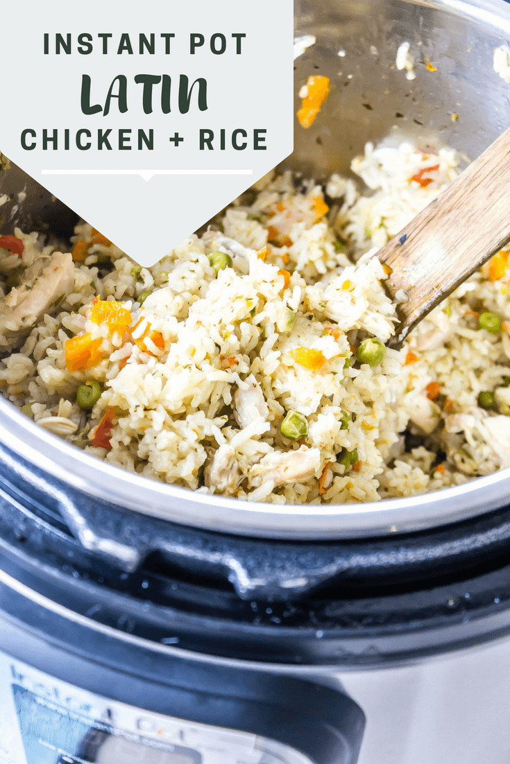 Instant Pot Recipes Chicken And Rice
 Instant Pot Latin Chicken and Rice Wicked Spatula