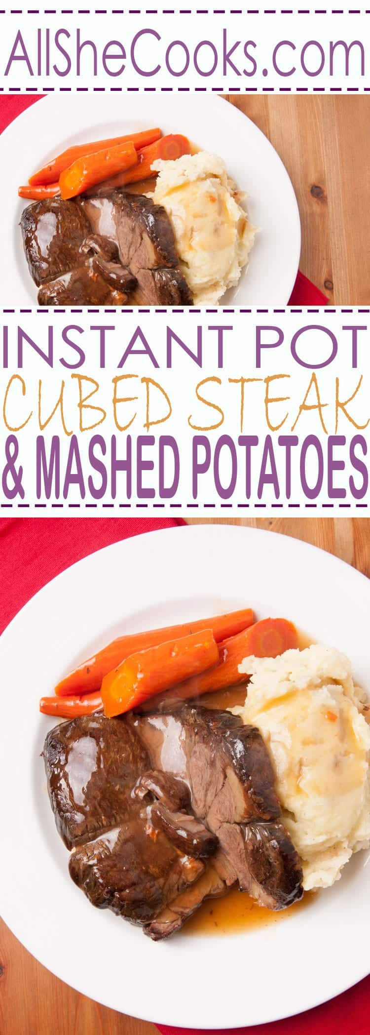 Instant Pot Sweet Potato Cubes
 Instant Pot Cube Steak & Mashed Potatoes Cube Steak Recipes