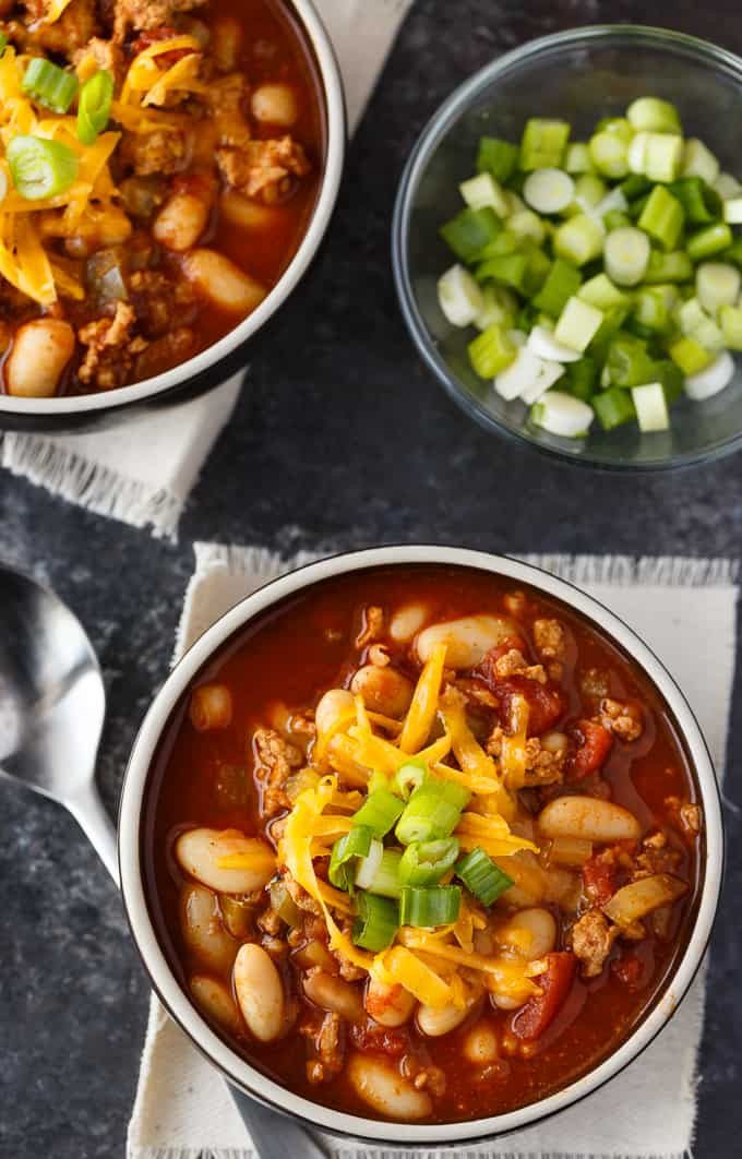 Instant Pot Turkey Chili
 Quick White Bean & Turkey Chili Simply Stacie