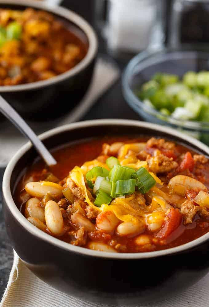 Instant Pot Turkey Chili
 Quick White Bean & Turkey Chili Simply Stacie