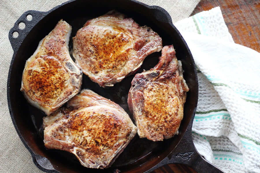 Iron Skillet Pork Chops
 Pepper Jelly Skillet Pork Chops