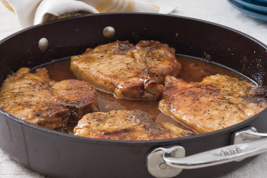 Iron Skillet Pork Chops
 Pork Chops with Pepper Jelly Sauce Cast Iron Skillet