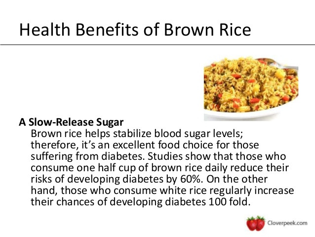 Is Brown Rice Good For Diabetics
 Health Benefits of brown rice