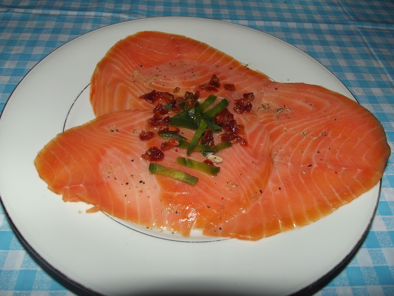 Is Smoked Salmon Raw
 Adventures in Flavorland Smoked salmon carpaccio with