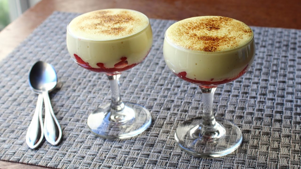 Italian Custard Dessert
 Zabaglione Italian Warm Custard & Fruit Dessert