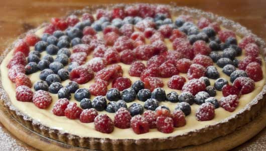 Italian Custard Dessert
 Italian Fruit and Custard Tart Recipe