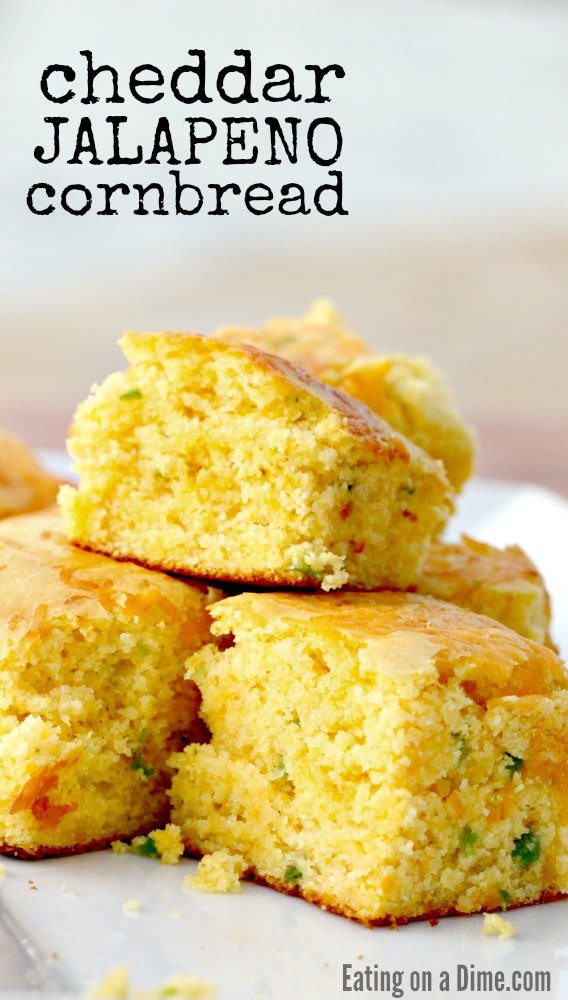 Jalapeno Cornbread Recipe
 Cheddar Jalapeno Cornbread Recipe Eating on a Dime