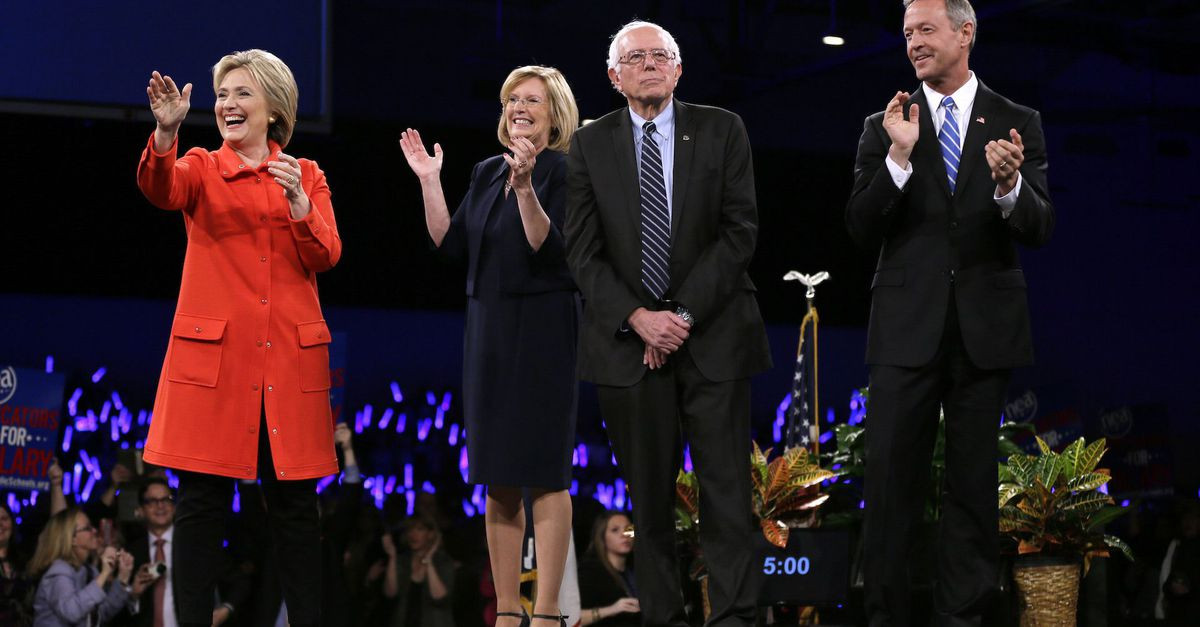 Jefferson Jackson Dinner
 Clinton Sanders O Malley take the stage for Democrats